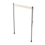 Juskys Senkrechtmarkise Barbados, 150x310 cm, beige, für Balkon und Terrasse.