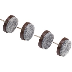 Filzgleiter mit Stift, 16er Set, Ø 28 mm, zum Schutz von Möbeln und Böden.