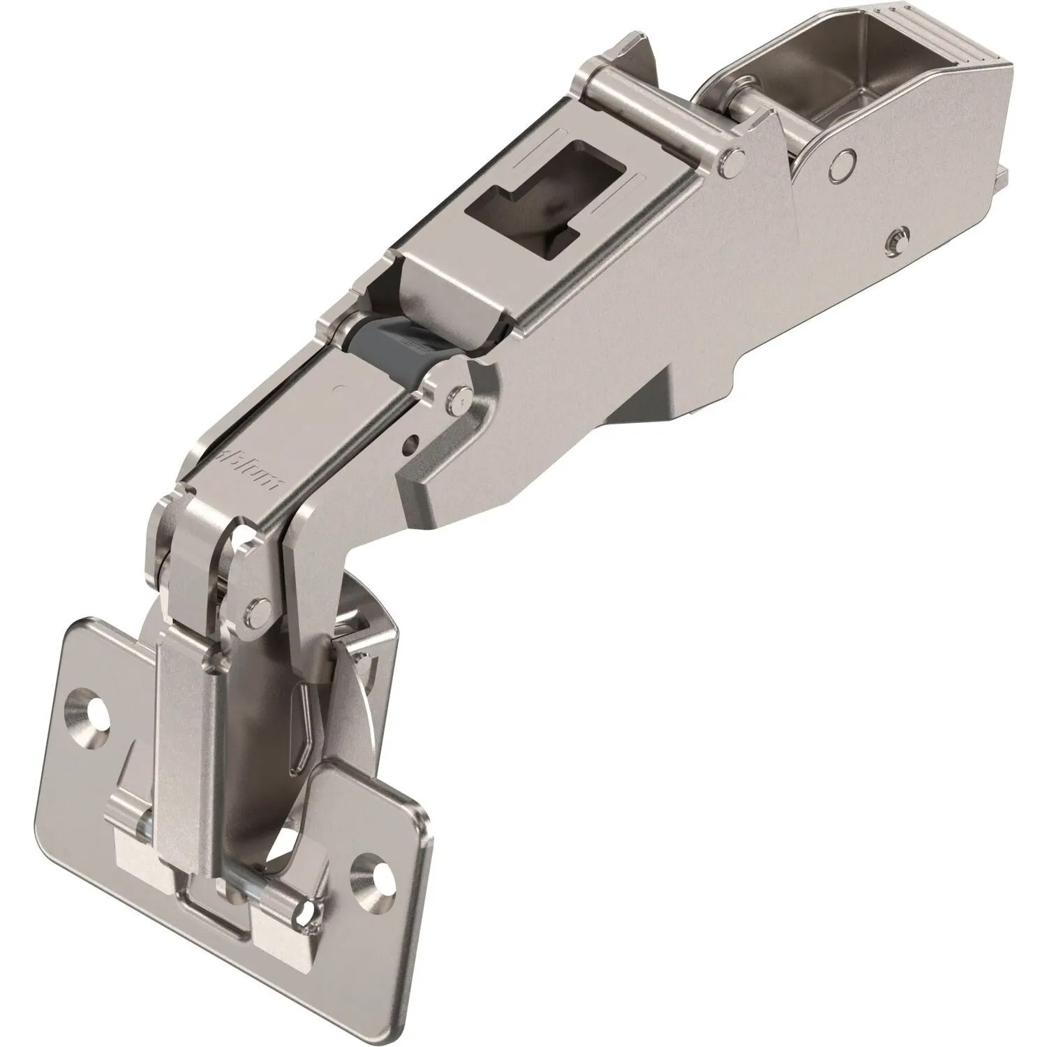 Blum Weitwinkelscharnier Clip Top 170 Grad 9,5mm Gekröpft mit Feder Schrauben