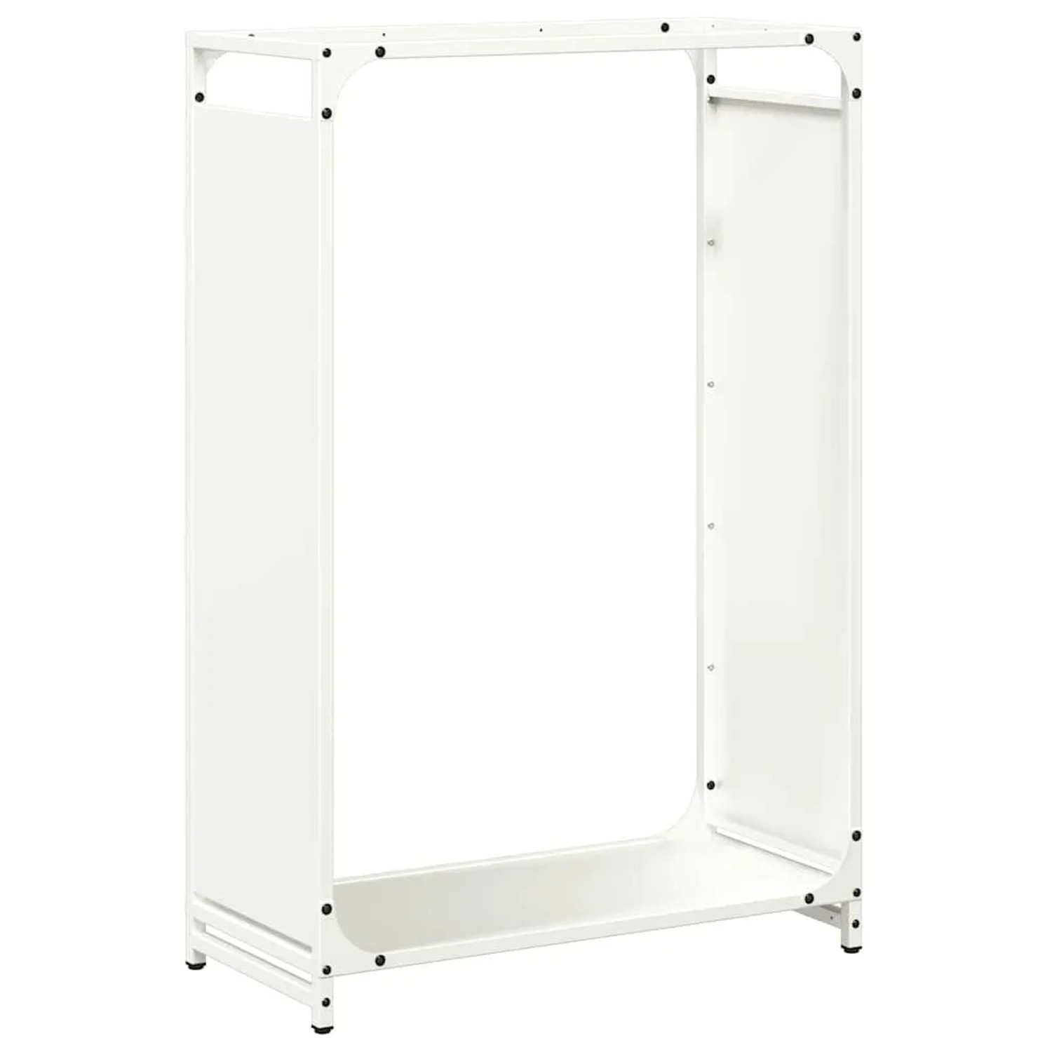 vidaXL Brennholzregal Weiß 60x28x90 cm Kaltgewalzter Stahl 864212