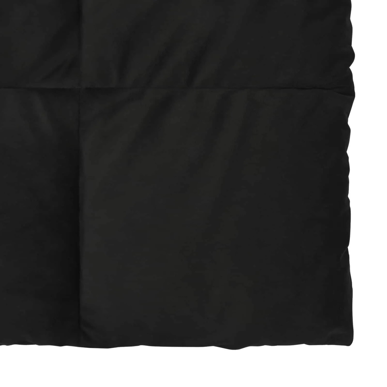 Schwarze vidaXL Sommerdecke, 135x200 cm, Mikrofaser, gesteppt.