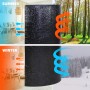 CCLIFE Dämmmatte, selbstklebend, 9mm, für Schallschutz und Isolierung. Sommer- und Winteranwendung dargestellt.