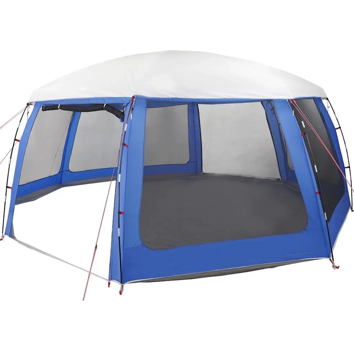 vidaXL Poolzelt mit Abnehmbarem Überzelt Netzwänden Azurblau 690x690cm 4100640_7