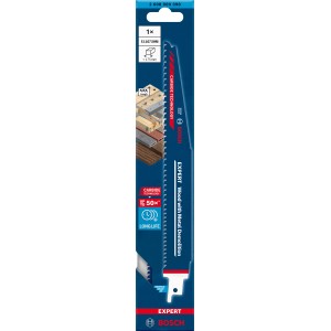 Bosch Expert Säbelsägeblatt S 1167 XHM für Holz und Metall, geeignet für Abrissarbeiten.