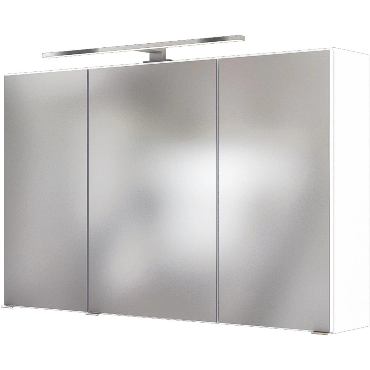 Held Spiegelschrank Ferrara Weiß 100 cm mit Softclose Türen