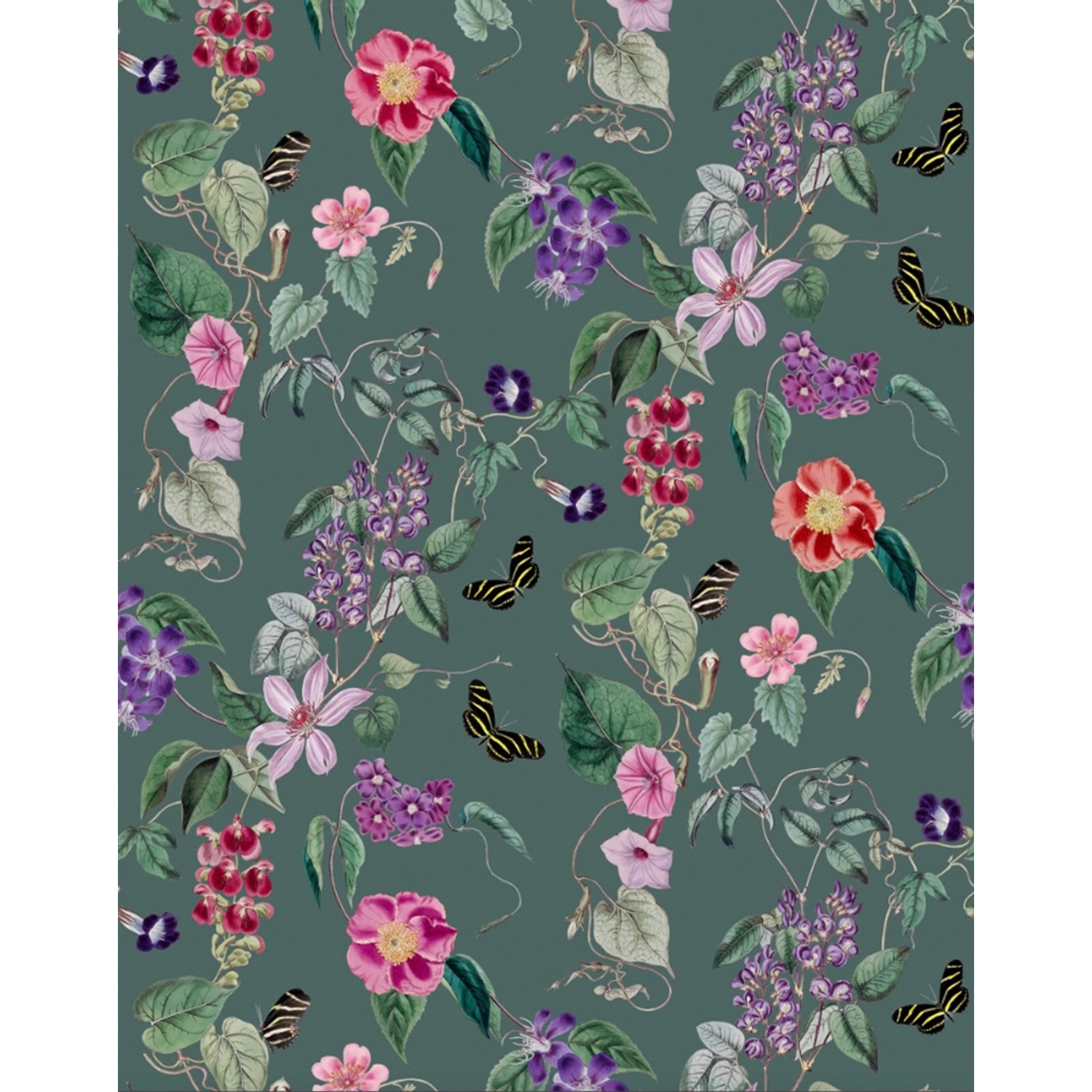 Schöner Wohnen Vliestapete New Delight Floral Dunkelgrün 340 x 265 cm FSC® günstig online kaufen