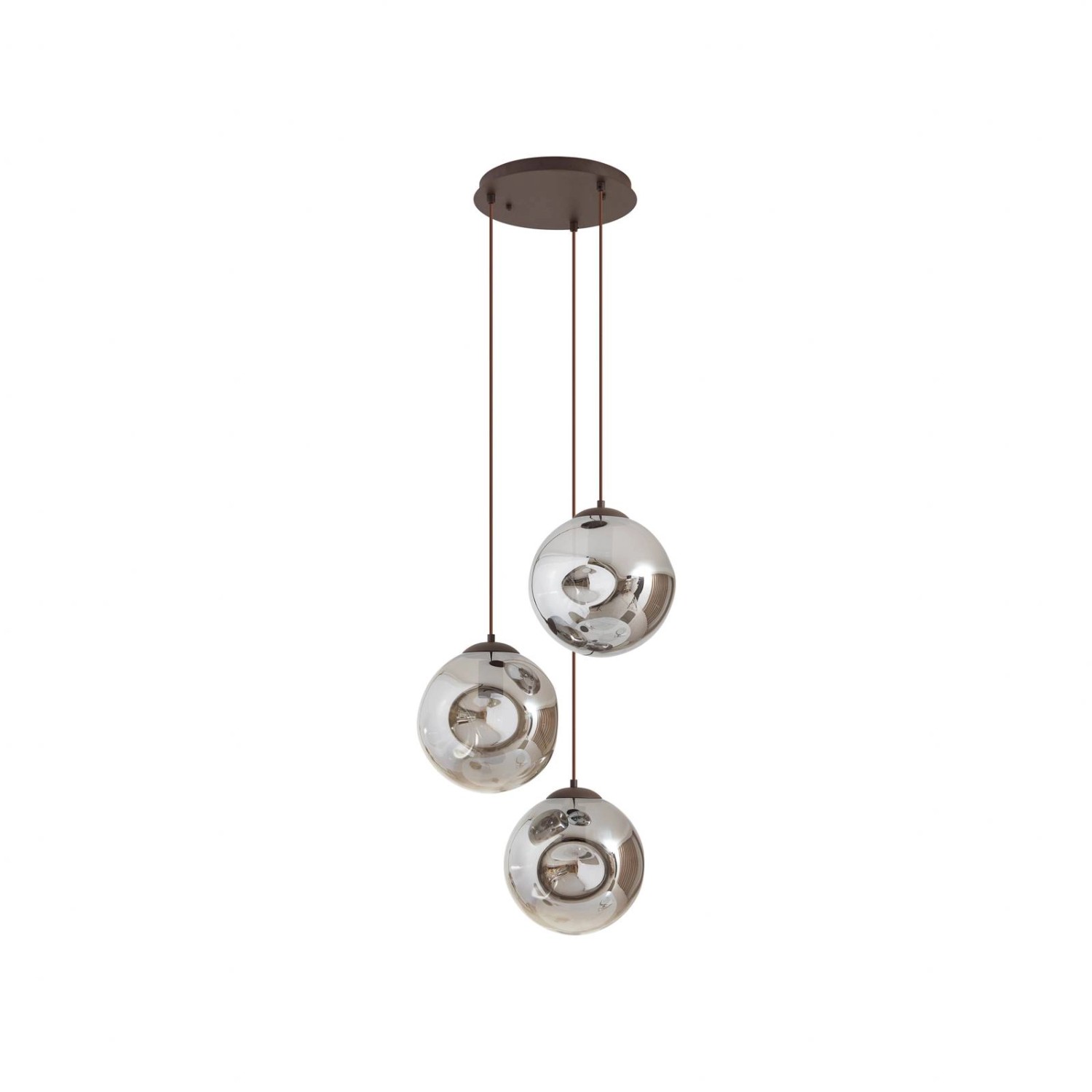 Lindby Pendelleuchte Valentina 10019836 Design Modern in Alu aus Glas 3-fla günstig online kaufen