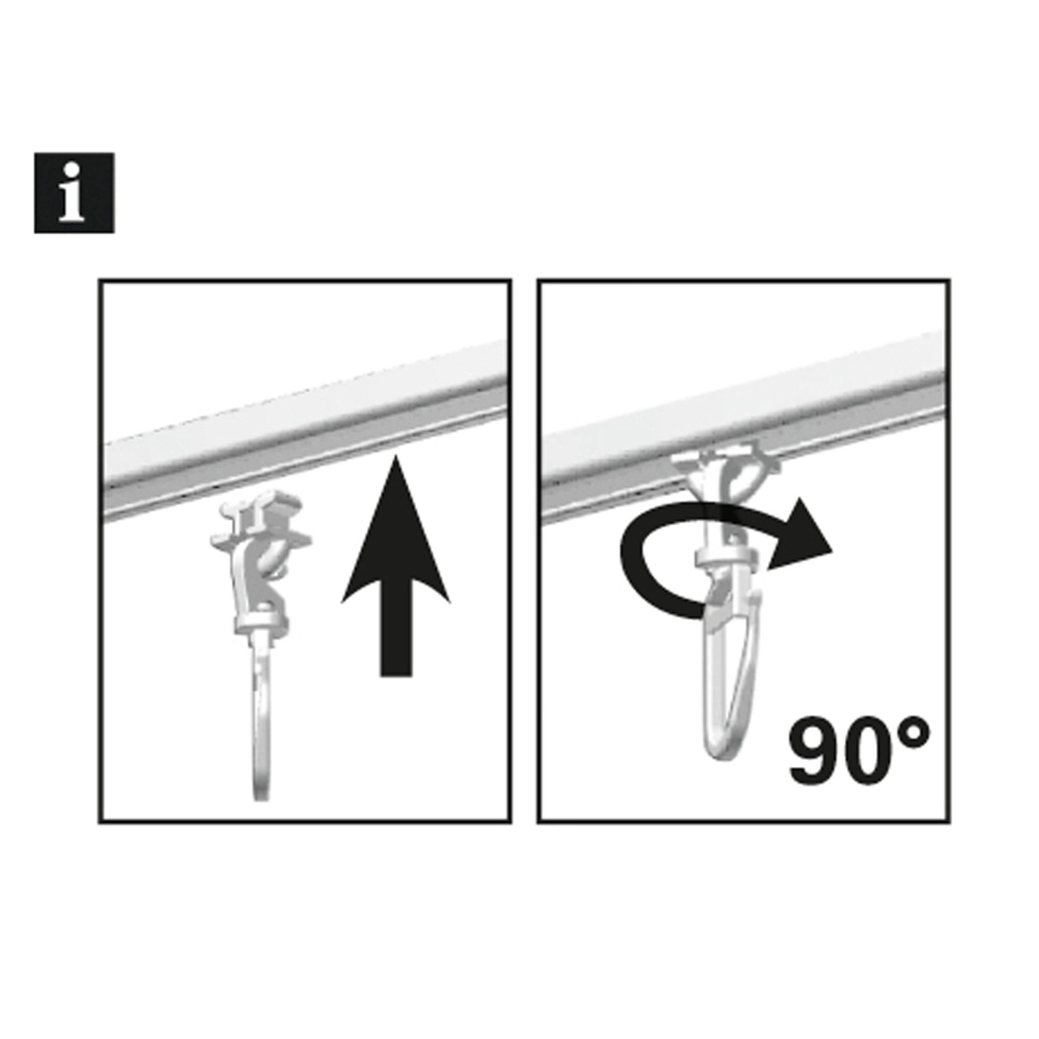 Universal Gardinenstopper Für Schienen 4-6mm - 20 Stück Set In Weiß