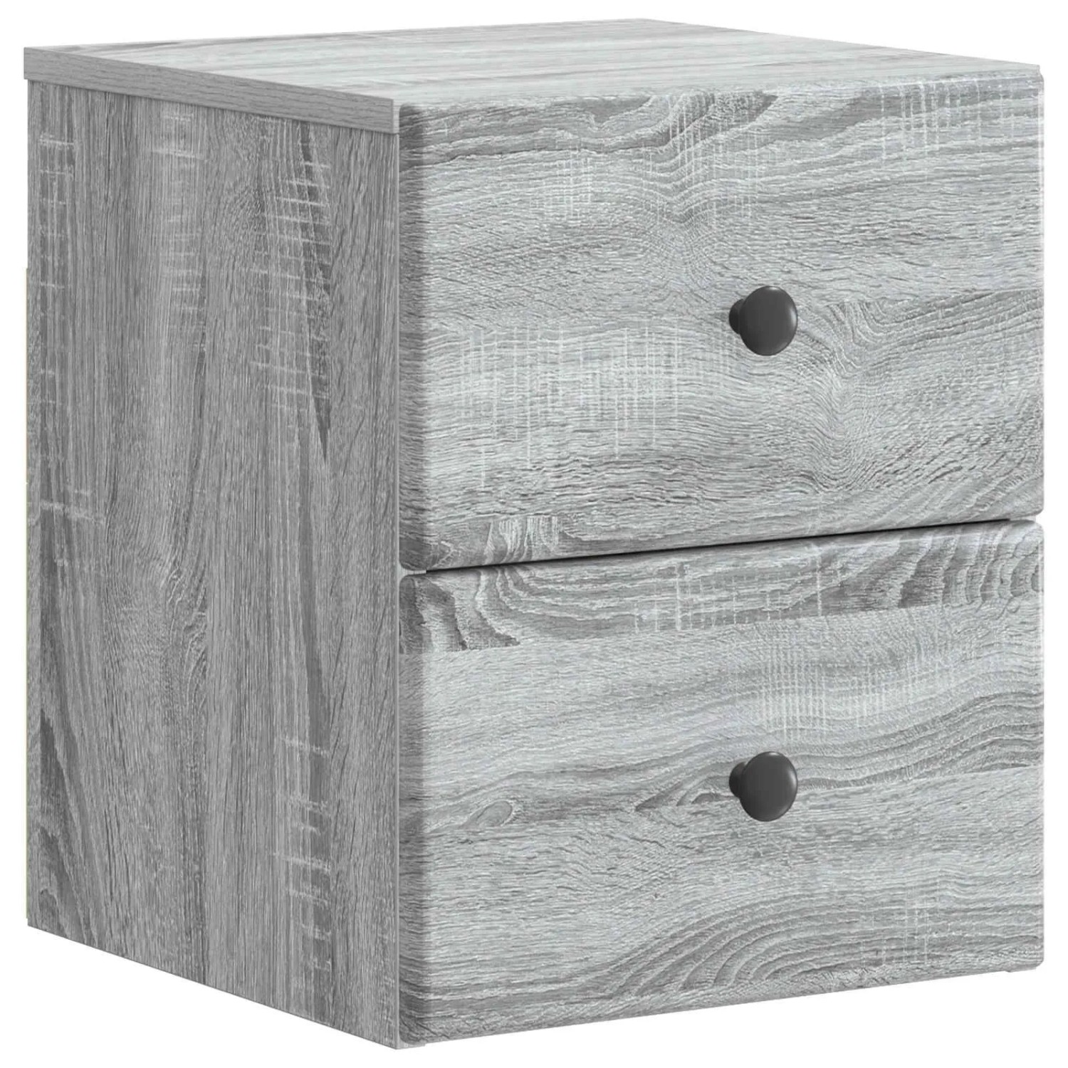 vidaXL Wandmontierter Nachttisch Graues Sonoma 34,5 x 33 x 40 cm 899157