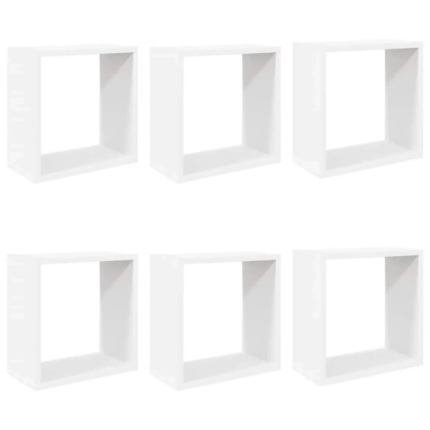 vidaXL Würfelregale 6 Stk Weiß 30x15x30 cm 807000