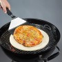 Jamestown Pizzaheber mit Pizza auf Grill. Edelstahl Heber für knusprige Pizza.