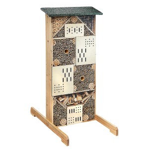 Kobolo Insektenhotel Insektenhaus VILLA aus Tannenholz inkl Füllung