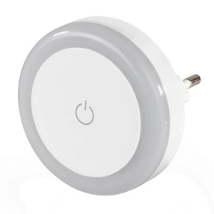 Hama LED-Nachtlicht Gelb mit Touch Switch für die Steckdose, Nahansicht.