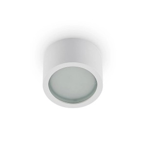 Weißer Arcchio Nieva Downlight aus Aluminium, 1-flammig, GX53 Einbaustrahler für Flur und Treppenhaus.