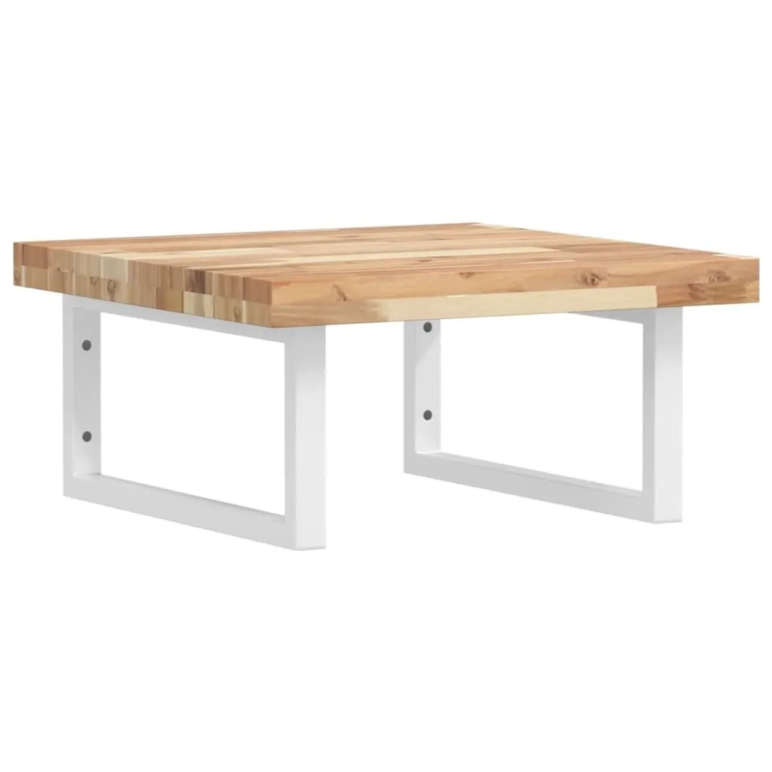 vidaXL Waschbeckenregal Wandmontage Stahl und Akazienholz 3302764