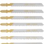 LUX Stichsägeblatt-Set, 10-teilig, T-Schaft für Holz, Metall und Kunststoff.
