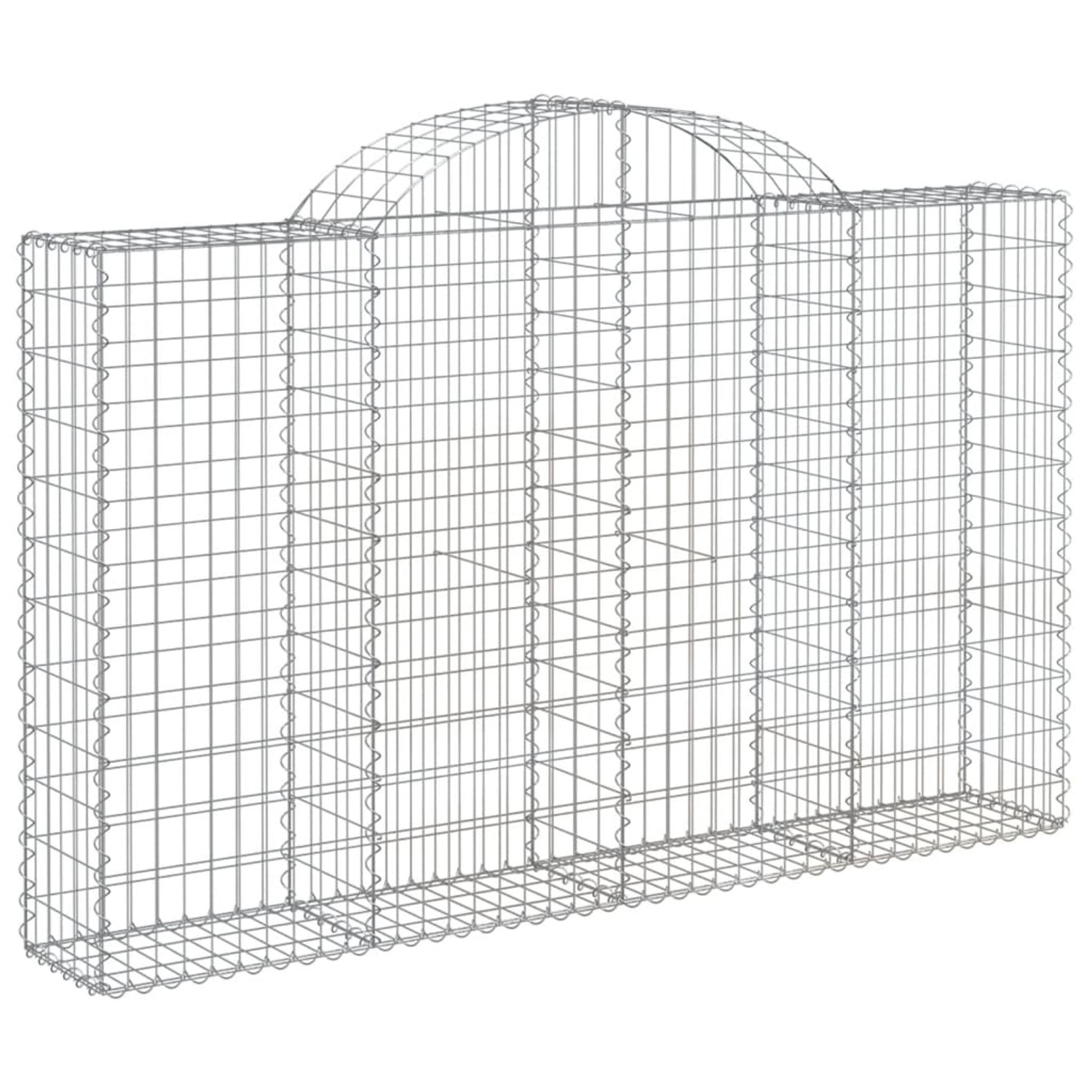 vidaXL Gabionen mit Hochbogen 20Stk 200x30x120/140cm Eisen 1666915