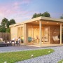 Fjordholz Gartenhaus Modell Kaarlo 44 Naturbelassen_3