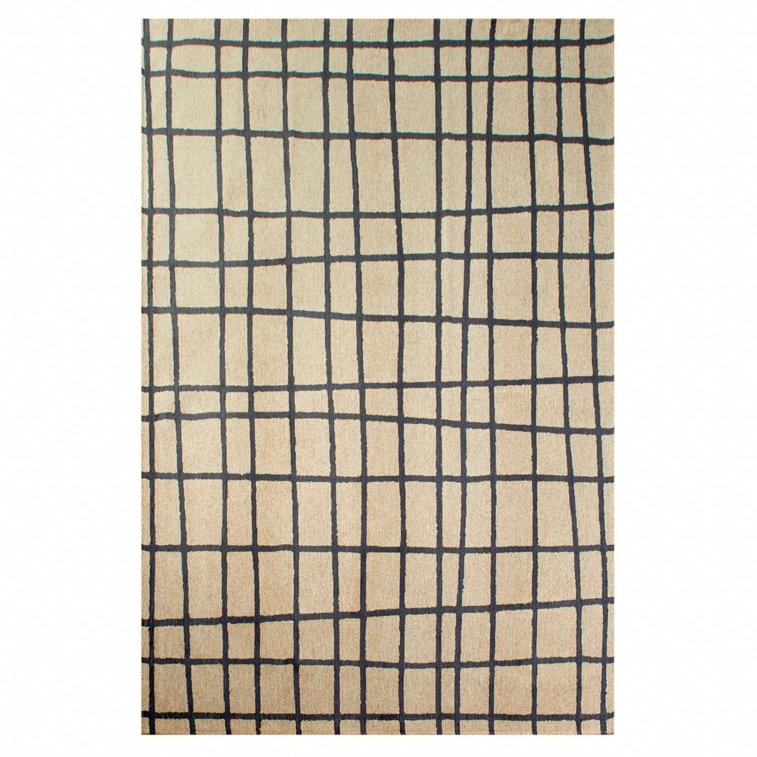 Lola&Moi Teppich Creamy Black Silber 170x240cm