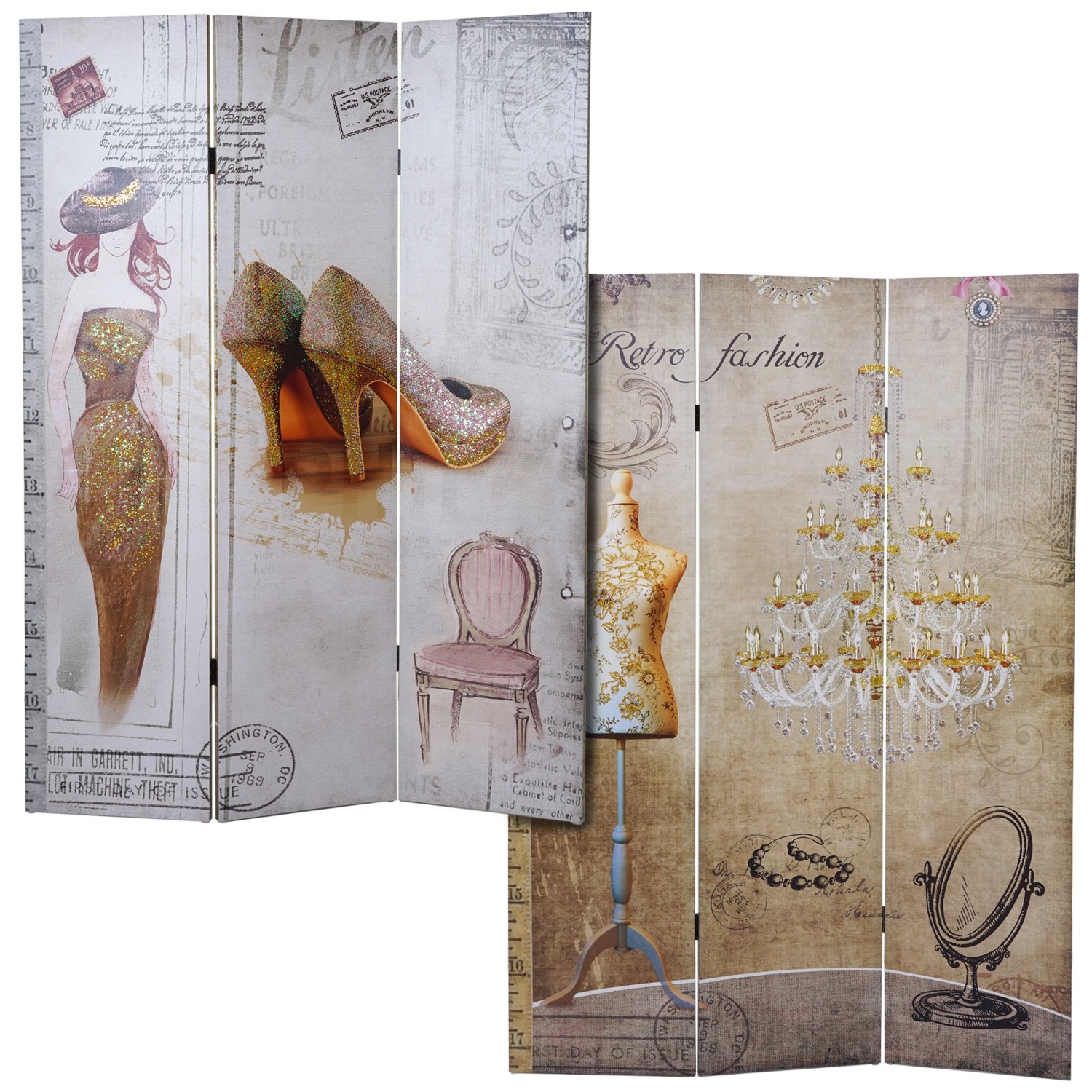 MCW Foto-Paravent Retro 180x120cm günstig online kaufen