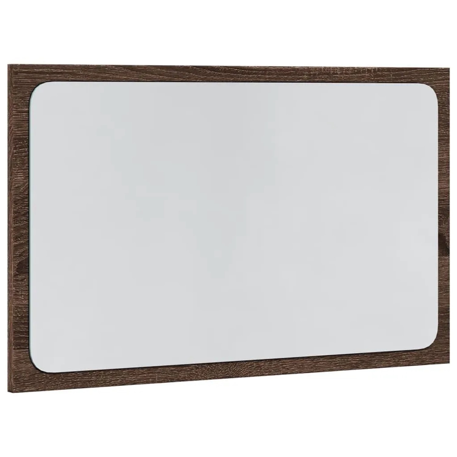 vidaXL LED-Badspiegel Braun Eichen-Optik 60x8,5x38 cm Holzwerkstoff 834929