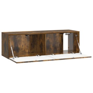vidaXL Wandmontierter TV-Schrank Geräucherte Eiche 98 x 31 x 30 cm 898560
