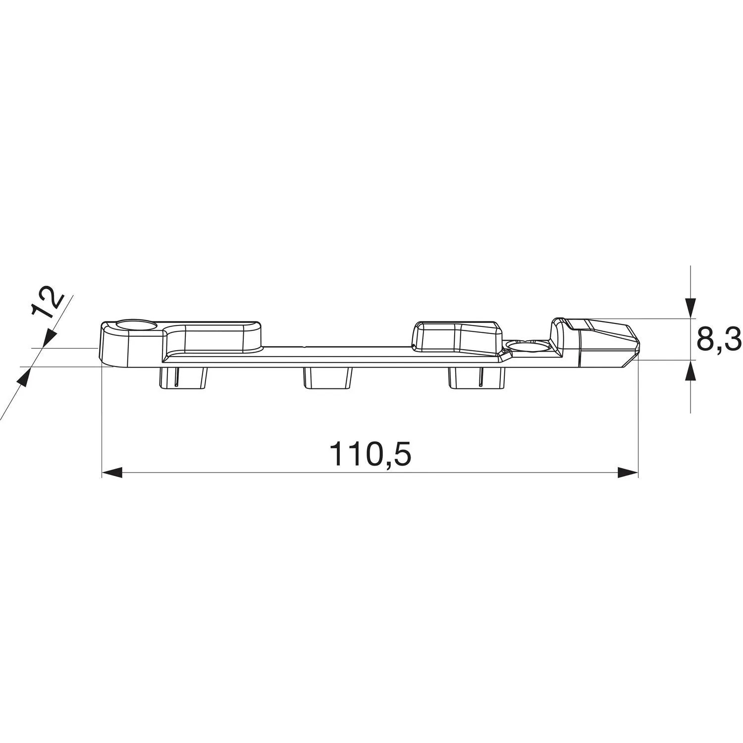 Maco Kippschließteil Pvc 12/20-13 Aluplast/Rehau/Schüco Links Silber