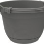 Anthrazitfarbene Florus Hängeampel Original, Ø 26 cm, ideal für Balkon und Garten.
