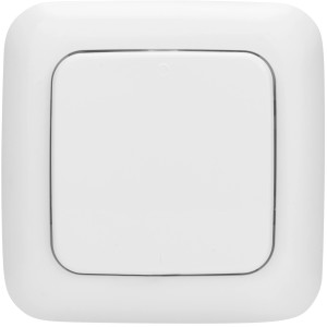 Weißer Smartwares Funk-Wandschalter zur Hausfunksteuerung mit 30 m Reichweite.