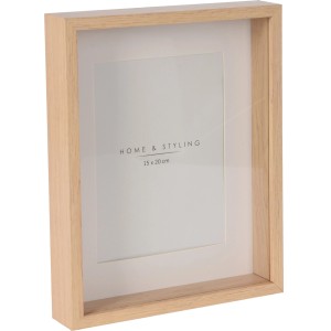 Bilderrahmen aus Naturholz, 23x28,5x4,5 cm, für Fotos 15x20 cm.