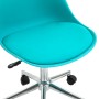 Türkiser Svita Eddy Kinderschreibtischstuhl, höhenverstellbarer Drehstuhl mit Rollen.