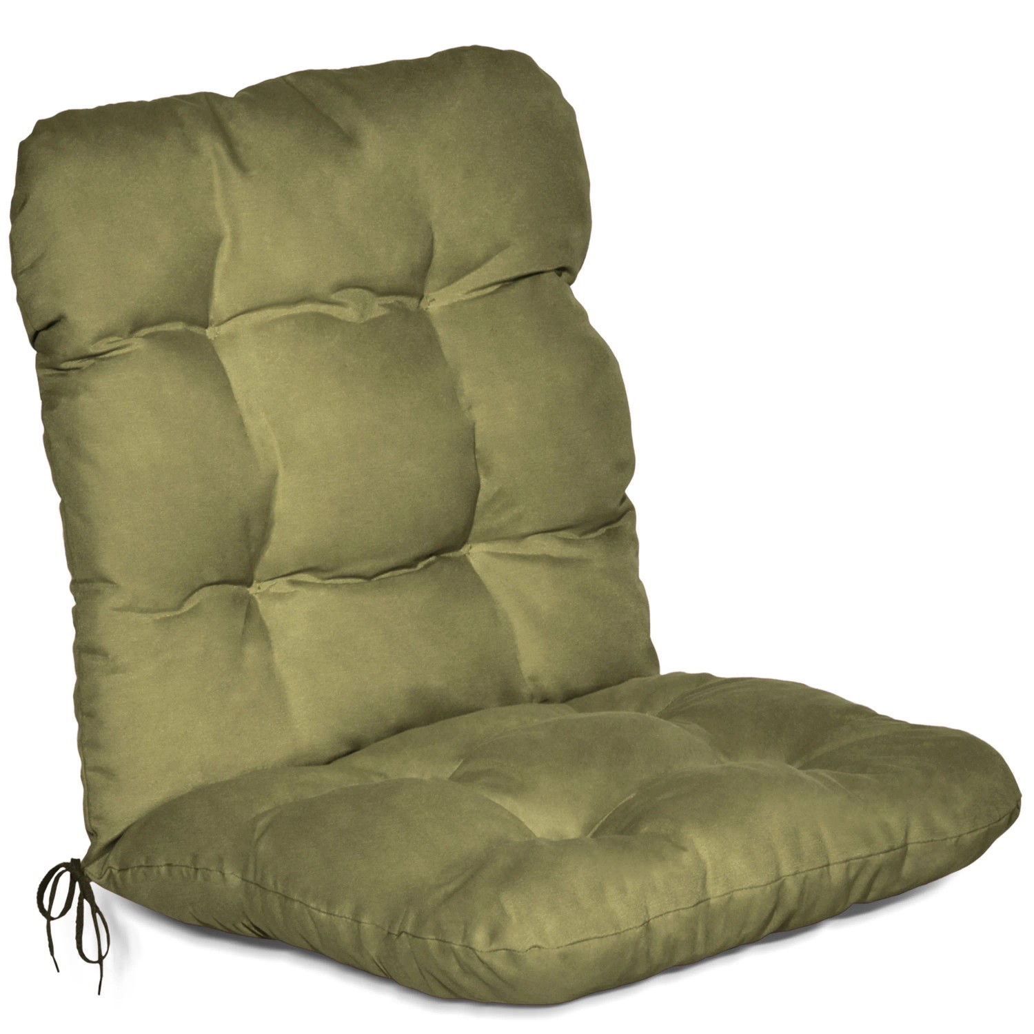 Beautissu Niedriglehner Auflage Flair NL Sitzkissen 100x50x8cm Olivegrün