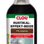 Clou Rustikaleffekt-Beize in Orange-Braun, 250ml Flasche für grobporige Hölzer.