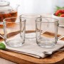 BigDean 6 Teegläser Set Teegläser Mit Henkel 230 ml Latte Macchiato Gläser_4