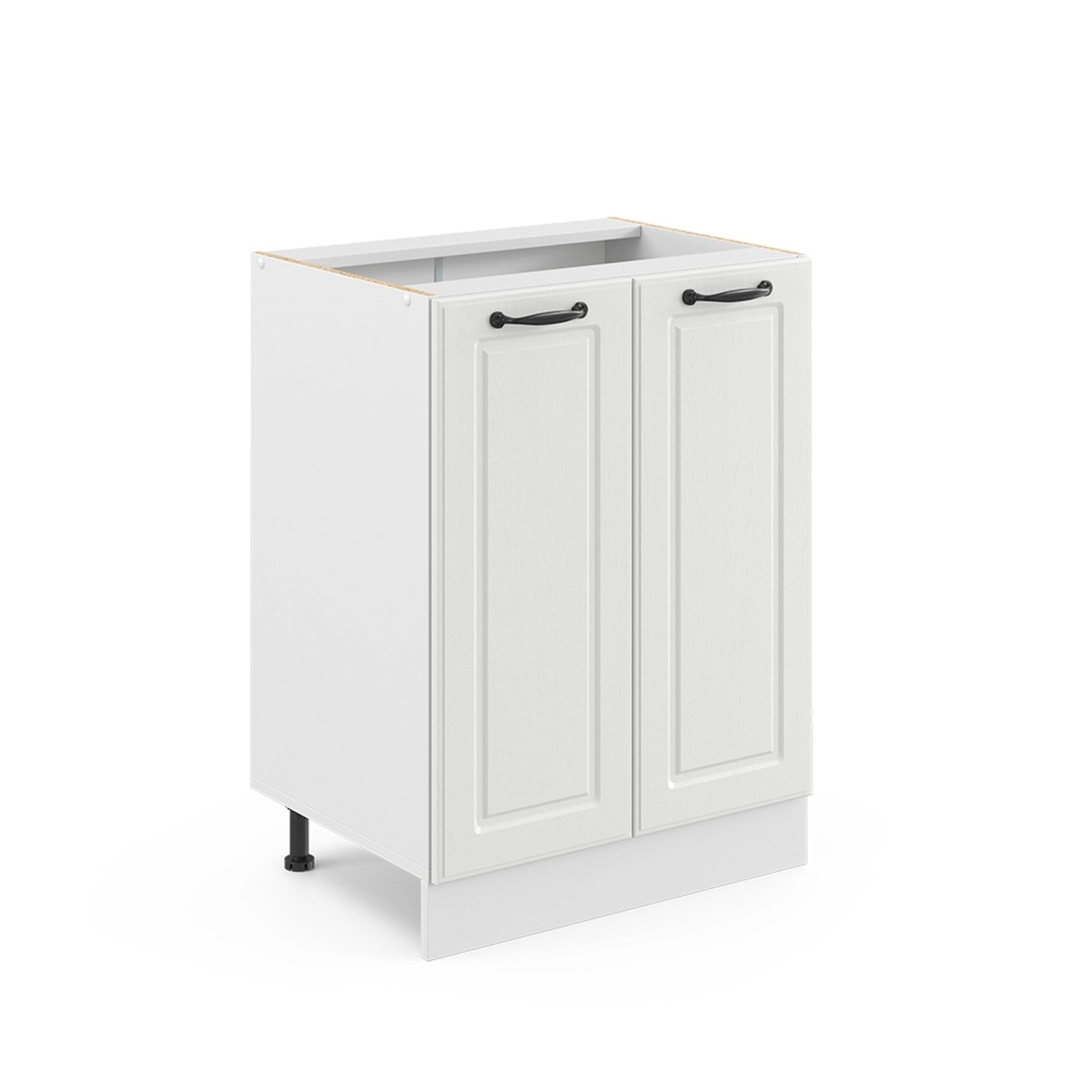 Vicco Küchenunterschrank R-Line Weiß Landhaus/Weiß 60 cm ohne Arbeitsplatte