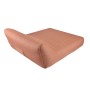 Aufblasbare Best Doppelliege Vivero in Terracotta, hohe Rückenlehne, ideal für Garten und Terrasse.
