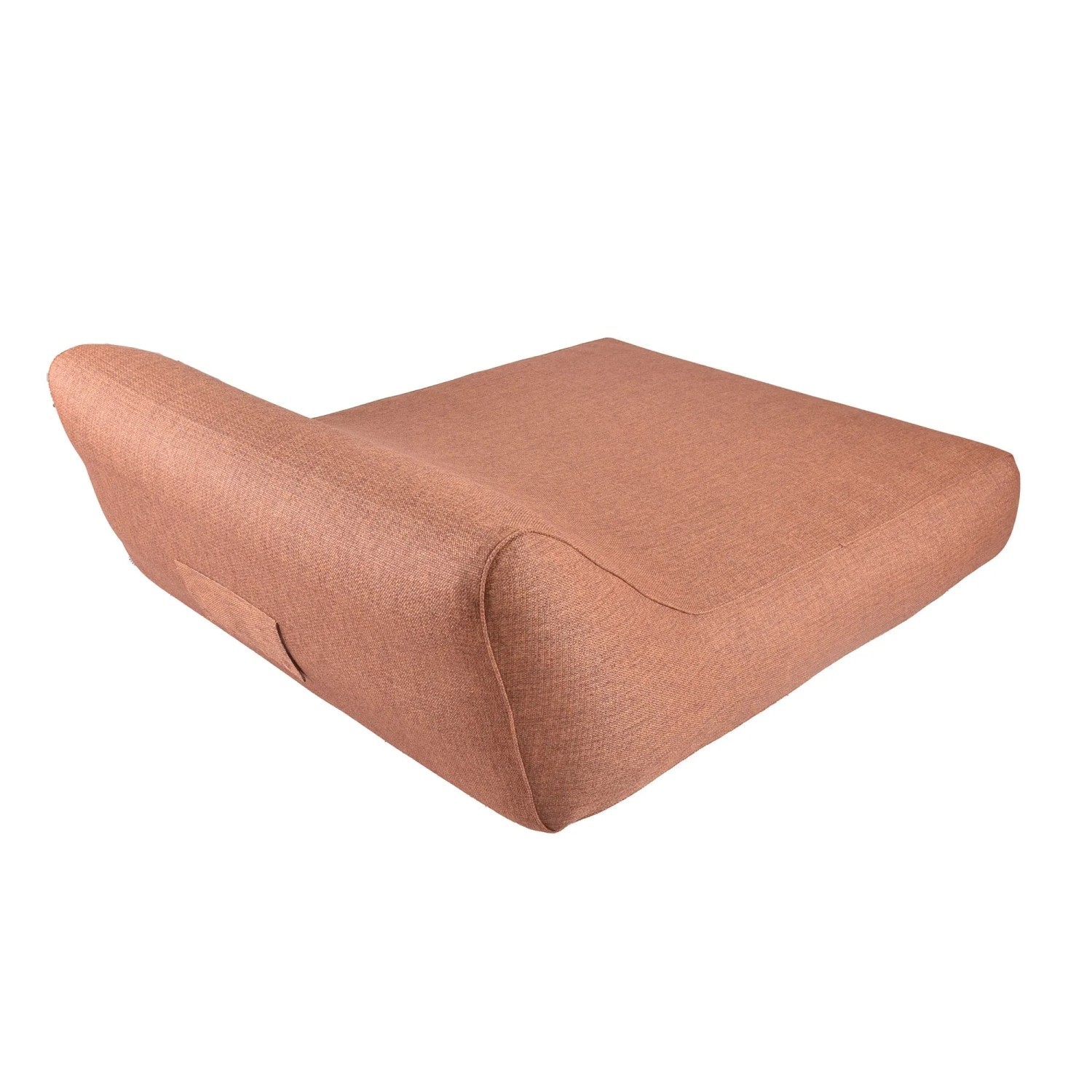 Aufblasbare Best Doppelliege Vivero in Terracotta, hohe Rückenlehne, ideal für Garten und Terrasse.