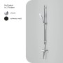 AM.PM Duscharmatur-Set X-Joy Chrom: Thermostat, Handbrause und Duschstange.