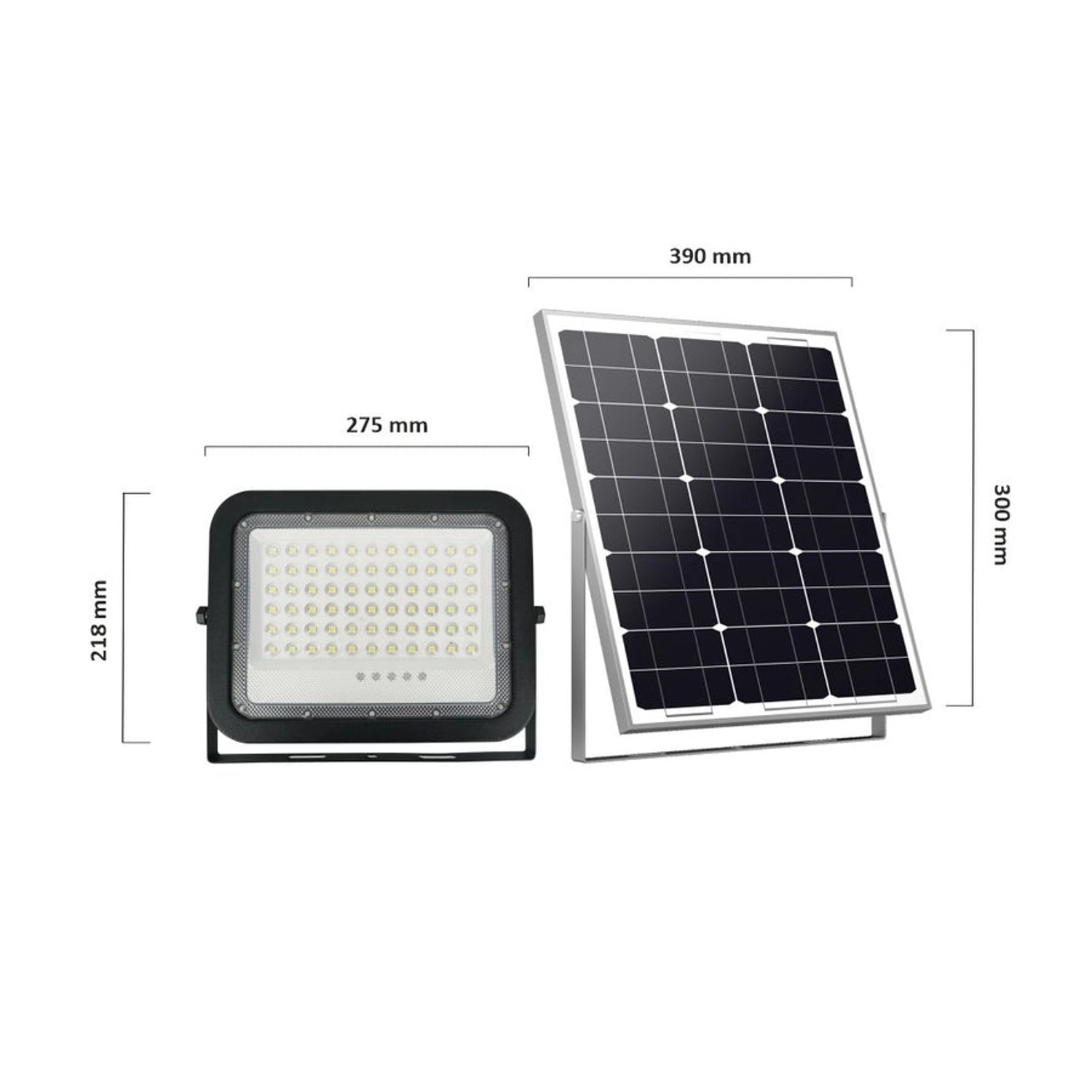 ENOVALITE Solarstrahler PRO 200W 2600lm 6500K Kaltweiß IP65 Außenstrahler Solar Fluter Dämmerungssensor Fernbedienung Schwarz_8