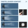 HOMCOM Standventilator: Detailansicht der einstellbaren Geschwindigkeiten und des Wassernebels.