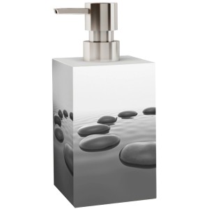 Sanilo Seifenspender Black Stones mit Steinmotiv, ideal für Bad & Küche.