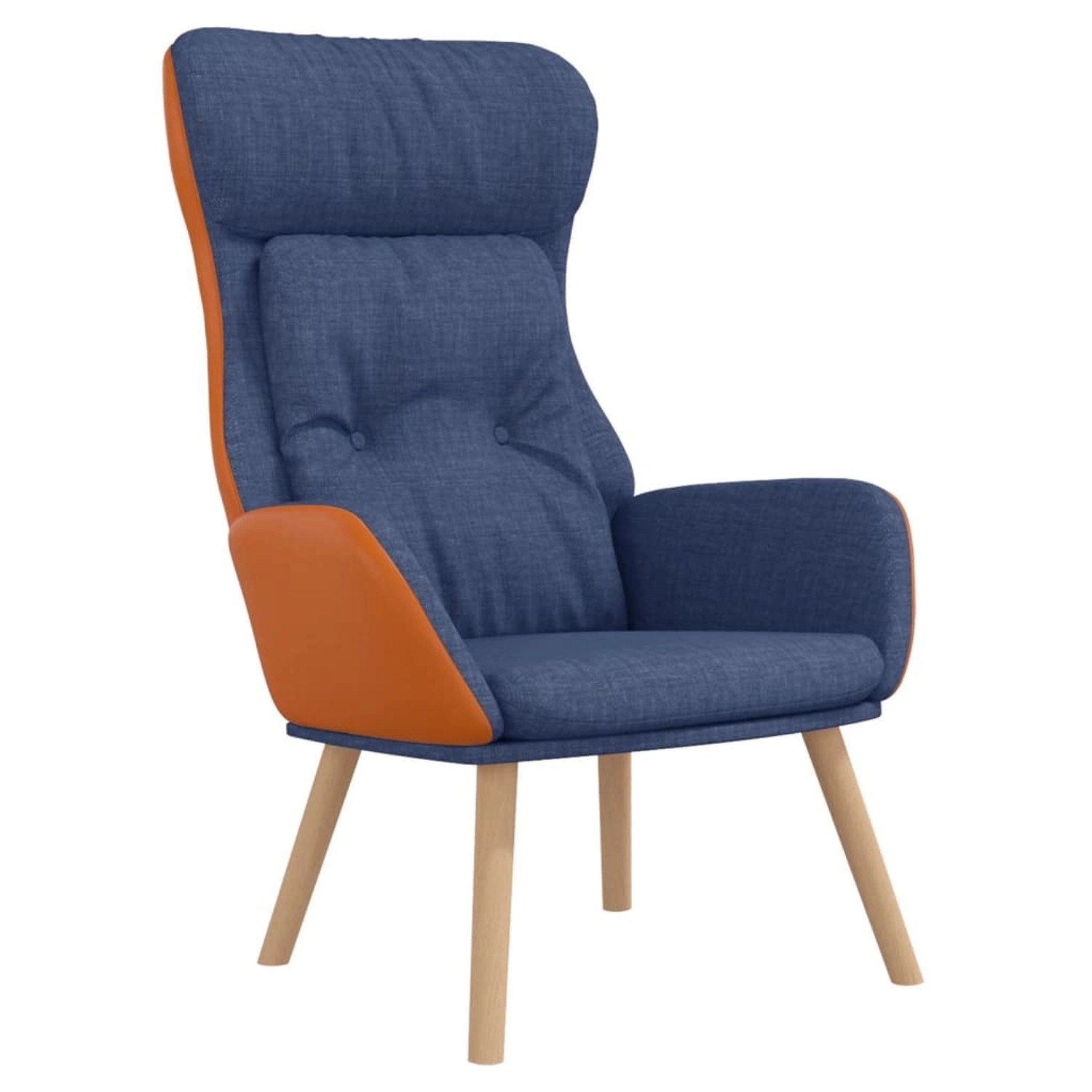 vidaXL Relaxsessel Blau Stoff und PVC 341305 günstig online kaufen