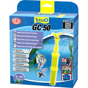 Tetratec GC 50 Aquarium-Bodenreiniger für Aquarien von 50-400l, mit Zubehör im Karton.