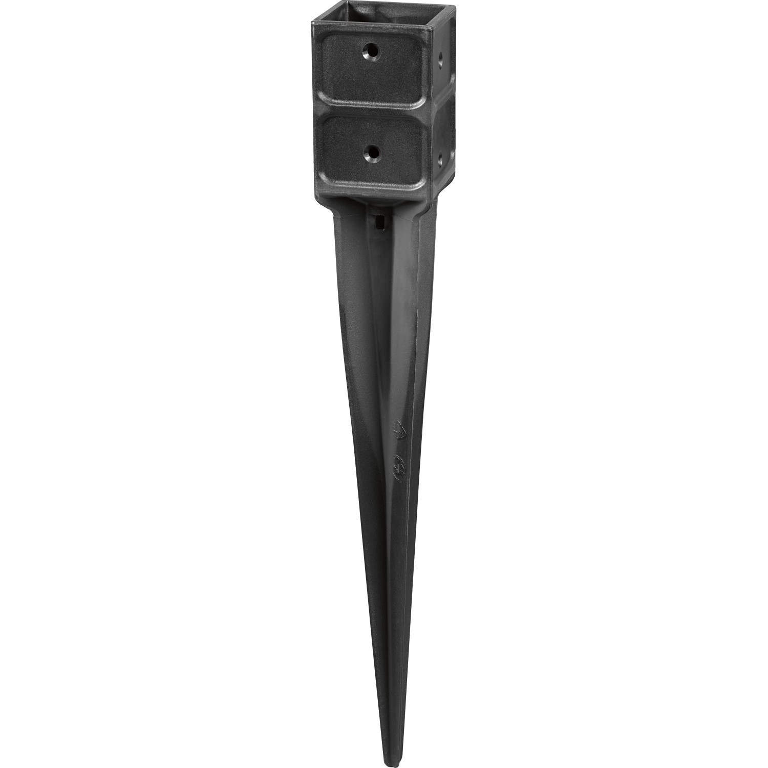Bodeneinschlaghülse Kunststoff 91 mm x 91 mm x 760 mm