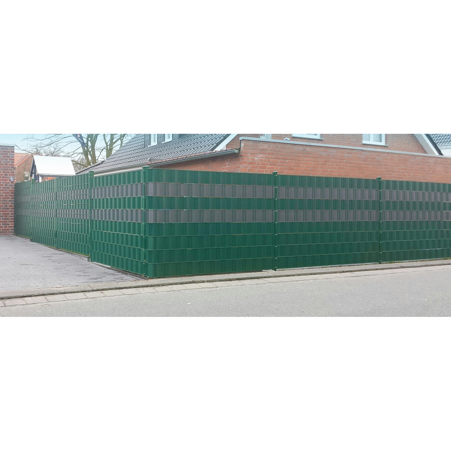 DEMA PVC Sichtschutzstreifen 70 M X 19 Cm – Cremefarben, Witterungsbeständig, Inkl. Befestigungsklipps