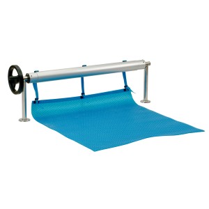 Summer Fun Pool-Aufroller für Poolabdeckungen bis 710 cm, feste Montage.
