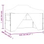 Blaues Falt-Partyzelts 3x4m von vidaXL mit Seitenwänden, Stahlrahmen. Ideal für Outdoor-Events.