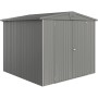 Biohort Metall-Gerätehaus Europa, Quarzgrau-Metallic, 5,2 m².