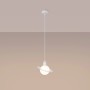 Weiße Sollux Lighting Pendelleuchte Hyperion 1 im modernen Design.