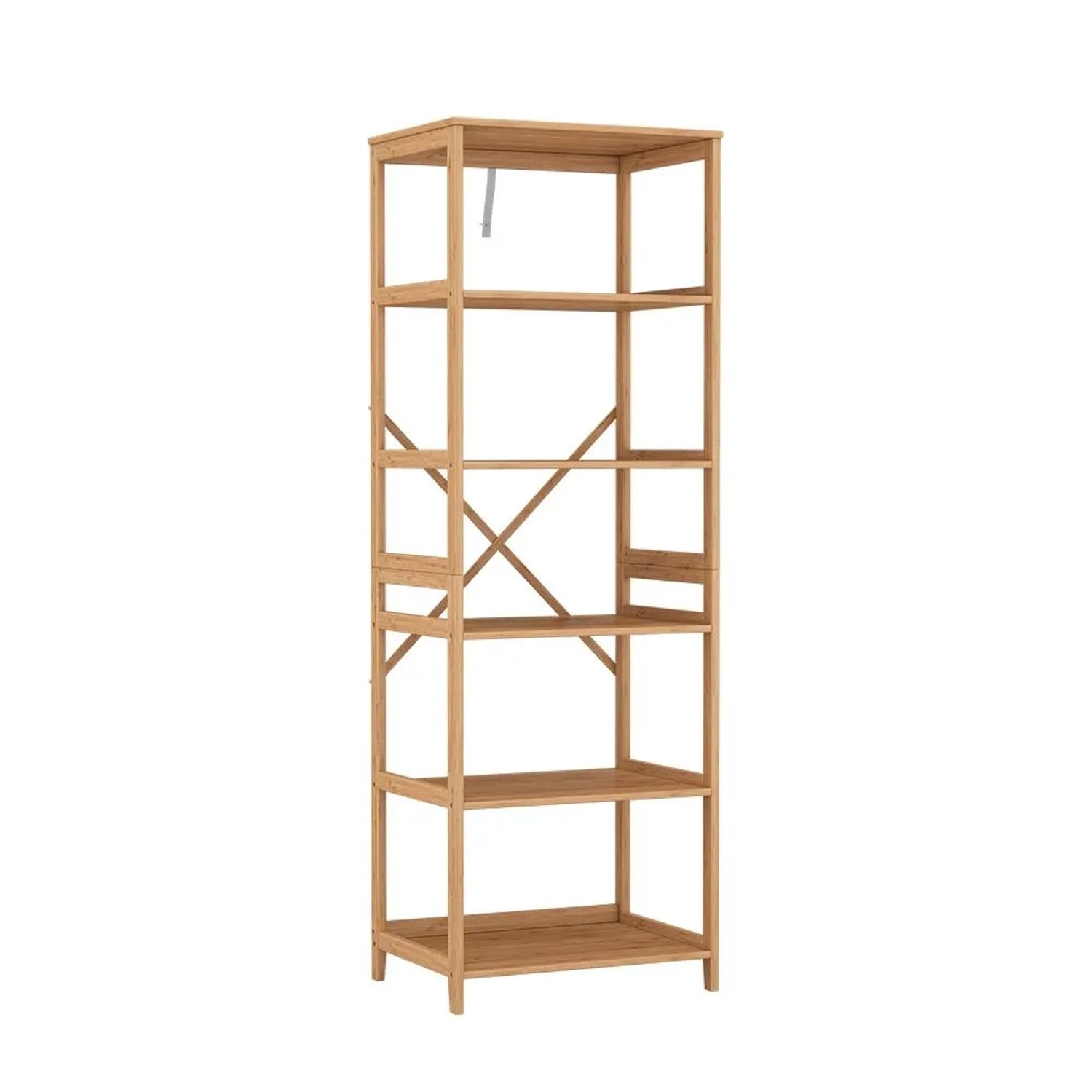 Vicco Bücherregal Novaro Bambus 48 x 140 mit 6 Fächern Art Nr 54881